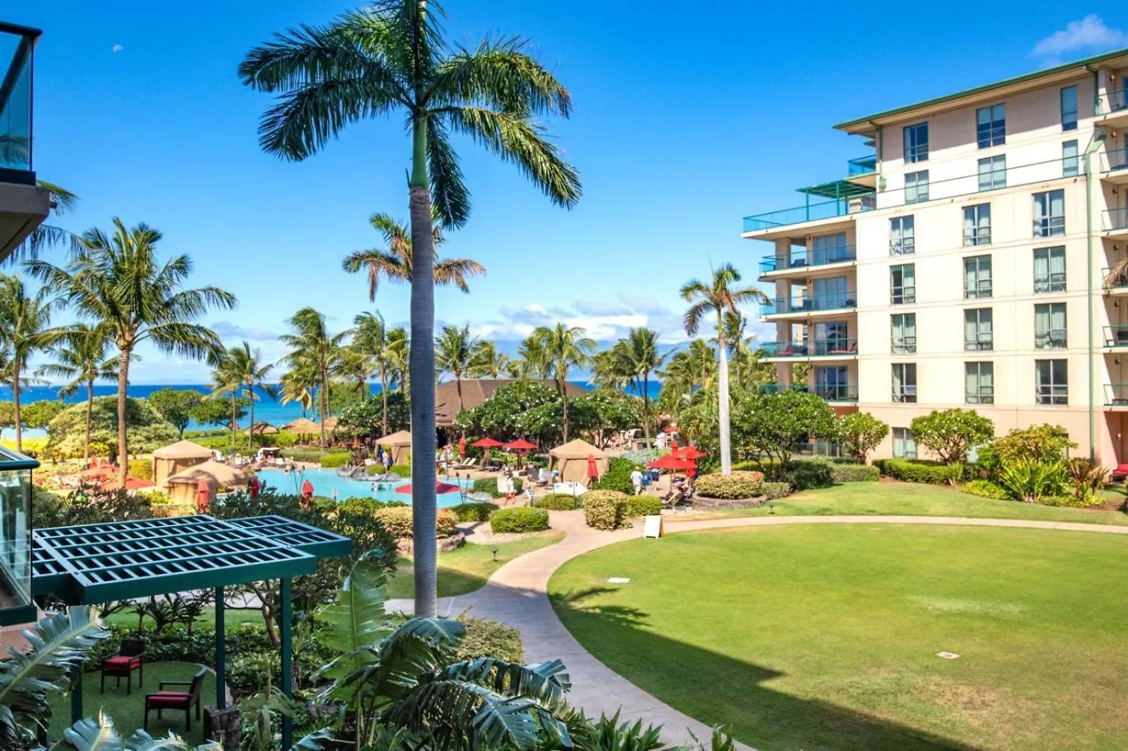 Kbm Resorts Free Car Honua Kai Hokulani Ocean View 2Bedroom Condo Hkh-211 Large Ocean View Inner Courtyard Kaanapali Apartment